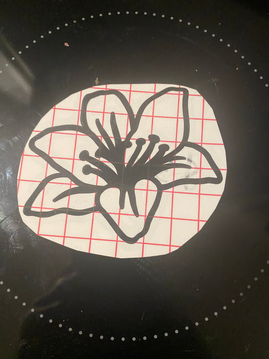 Cute flower decal