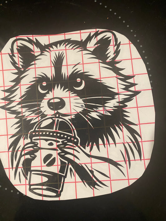 Coffee raccoon