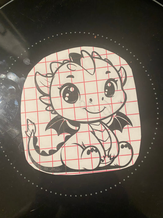 Baby dragon decal