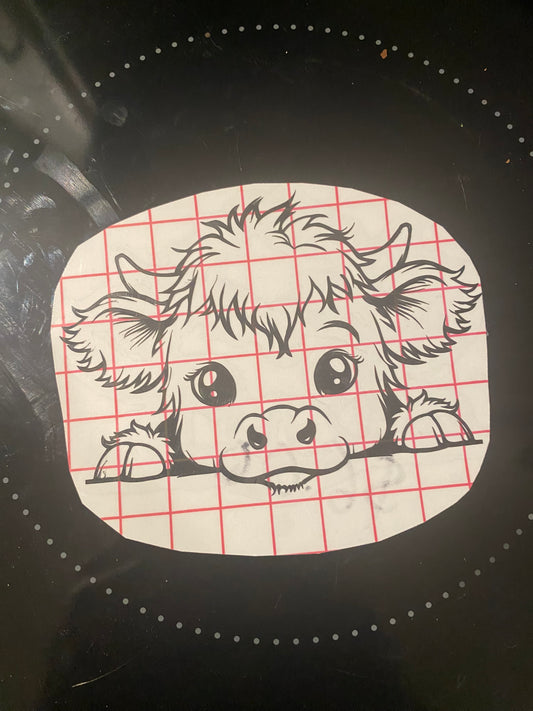 Baby cow decal