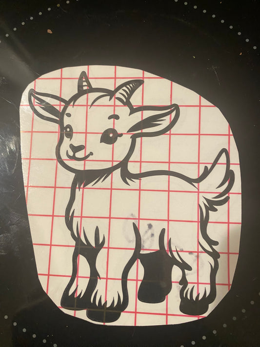 Baby goat decal